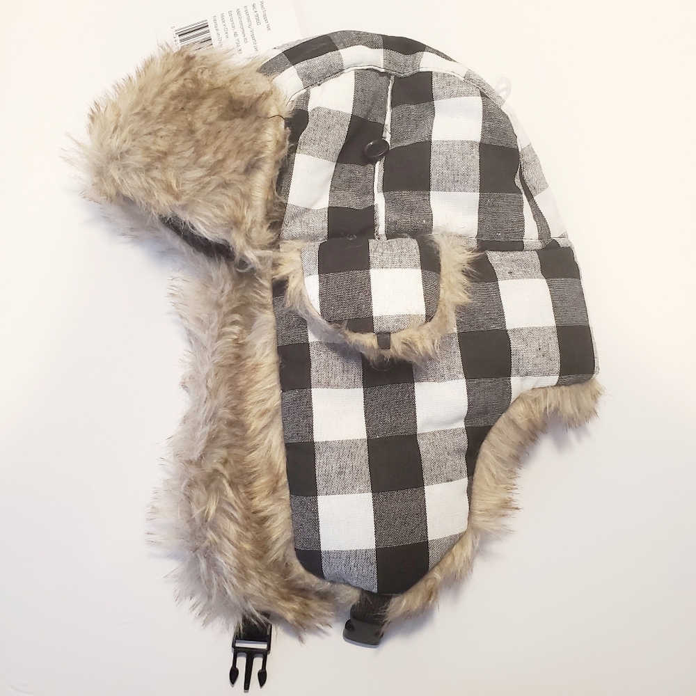 Grizzly Outdoors Plaid Trapper Hat